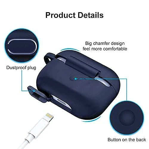 Blue Silicone Case For Apple Airpods 3 - Image 4