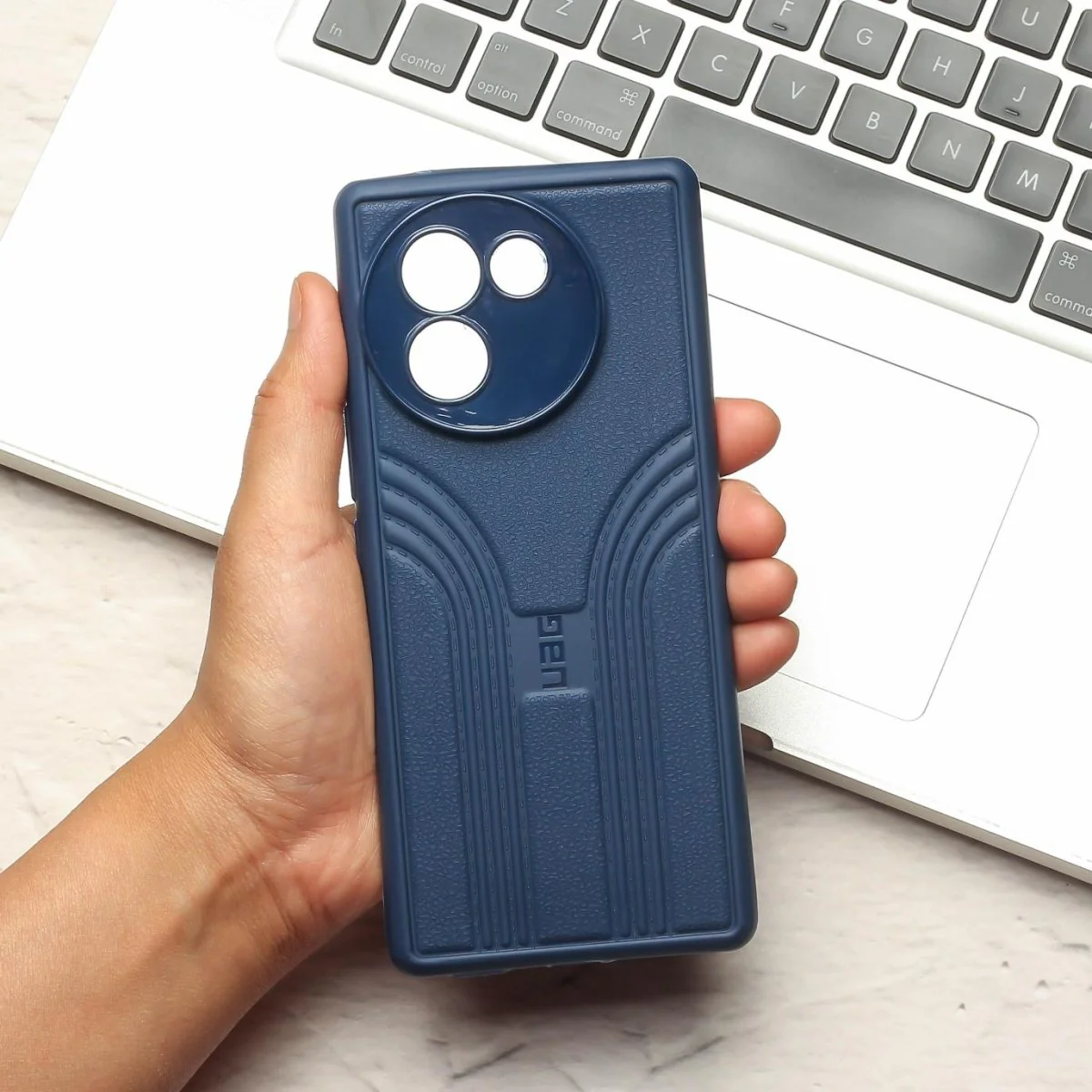 Blue UAG RidgeLine Silicone Case for Vivo V30e