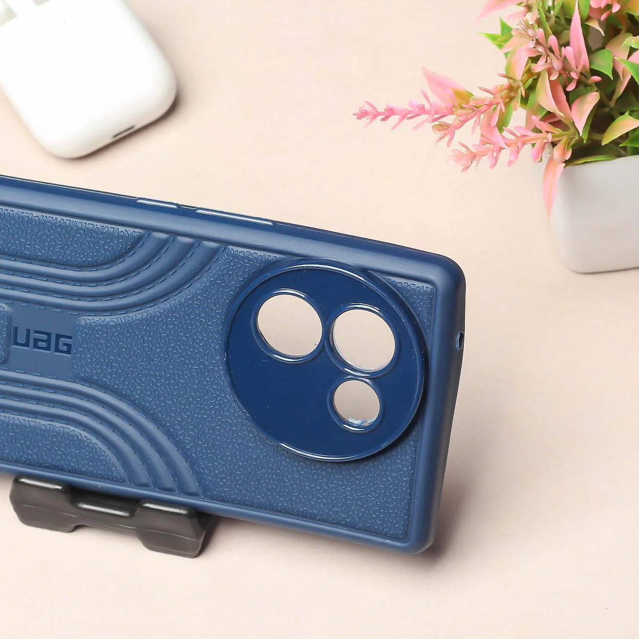 Blue UAG RidgeLine Silicone Case for Vivo V30e - Image 3