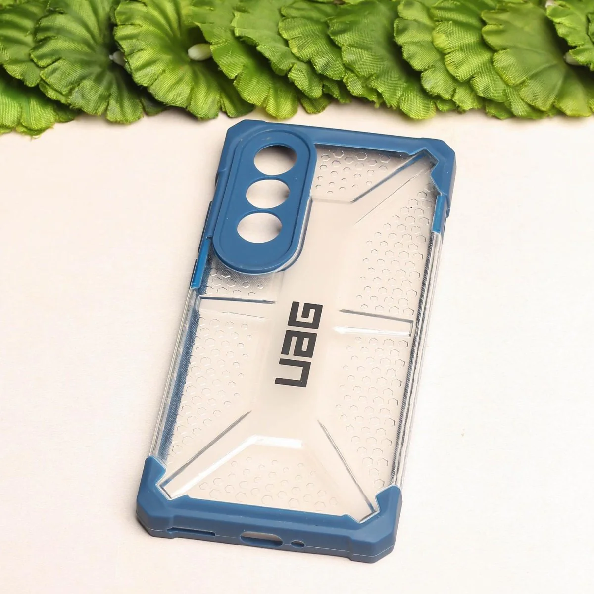 Blue UAG Transparent Case for Oneplus Nord CE 4 - Image 2