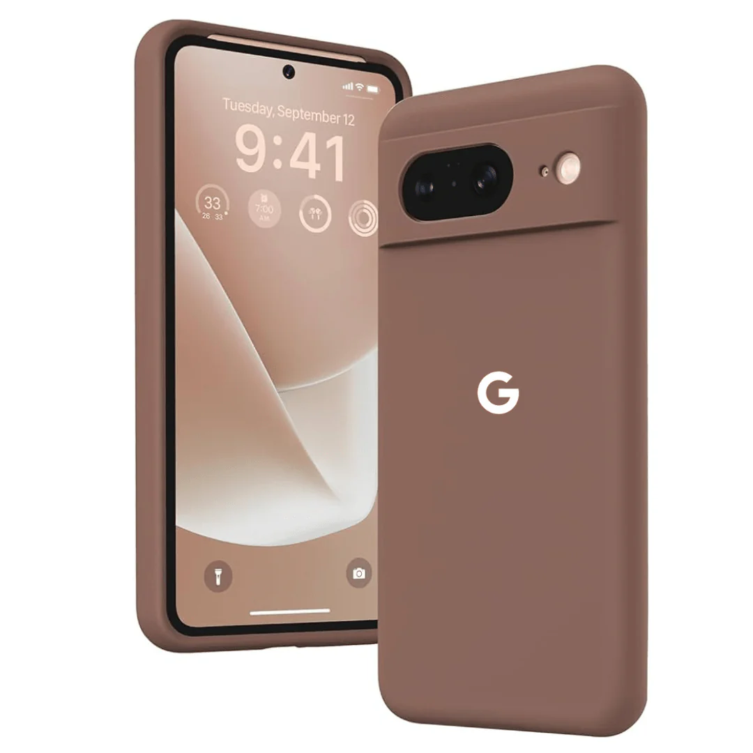 Brown Camera Original Silicone case for Google Pixel 7