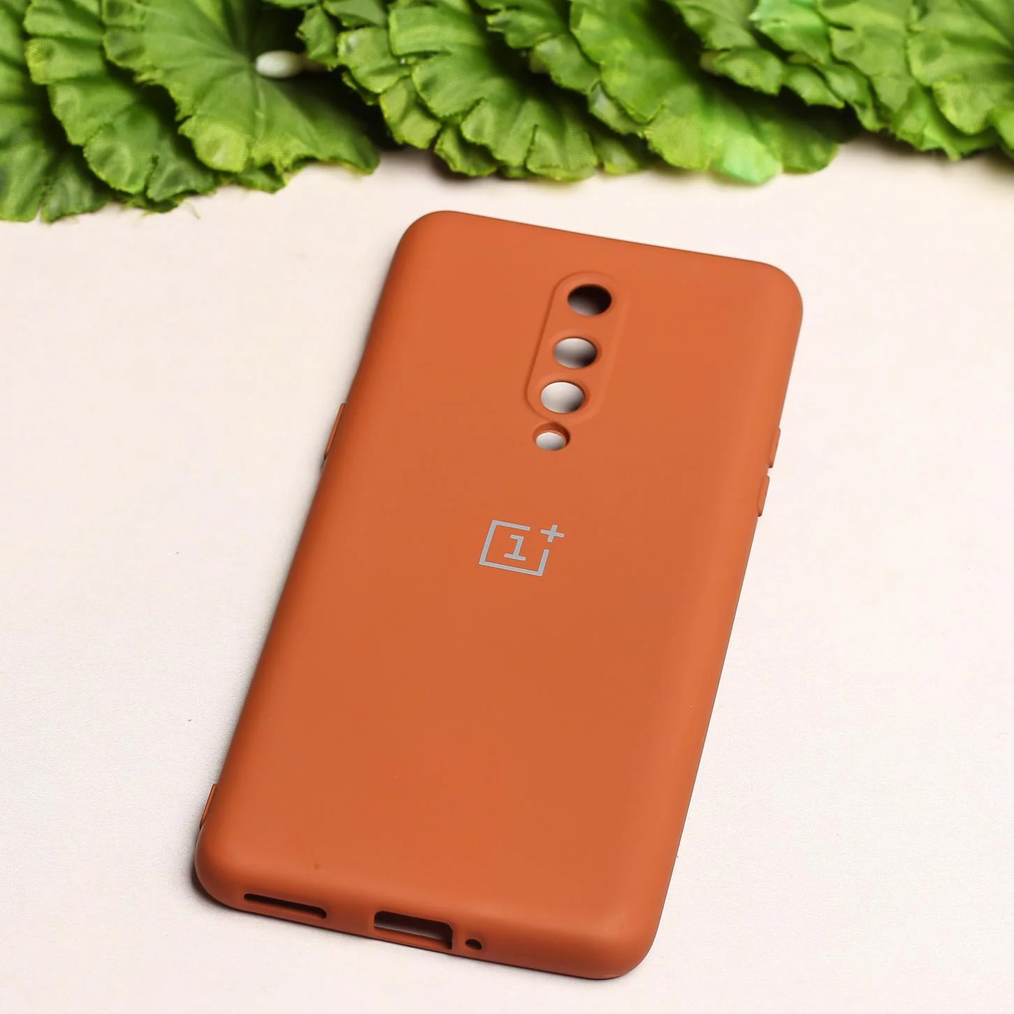 Brown Camera Original Silicone case for Oneplus 8 - Image 2