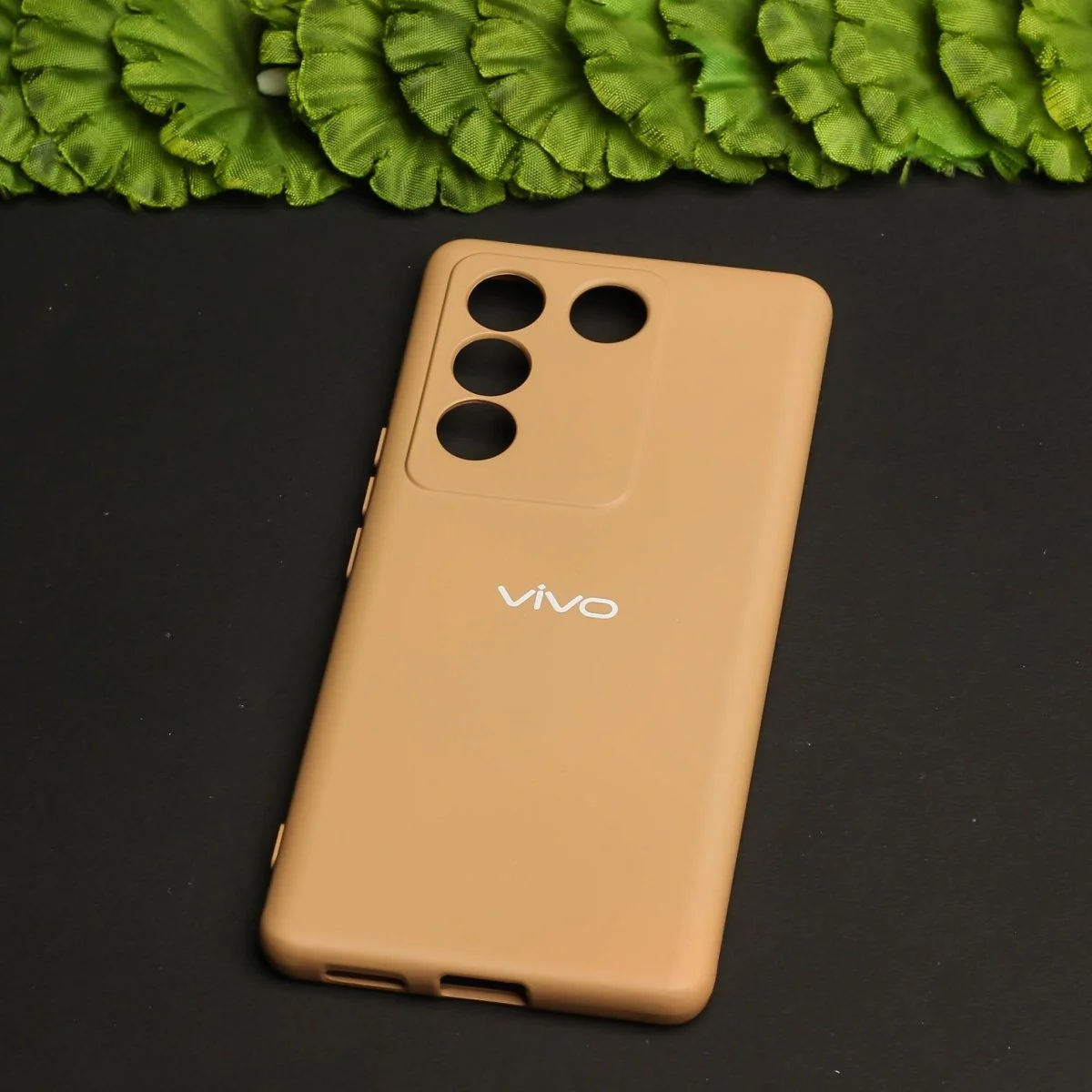 Brown Camera Original Silicone case for Vivo Y200 - Image 3