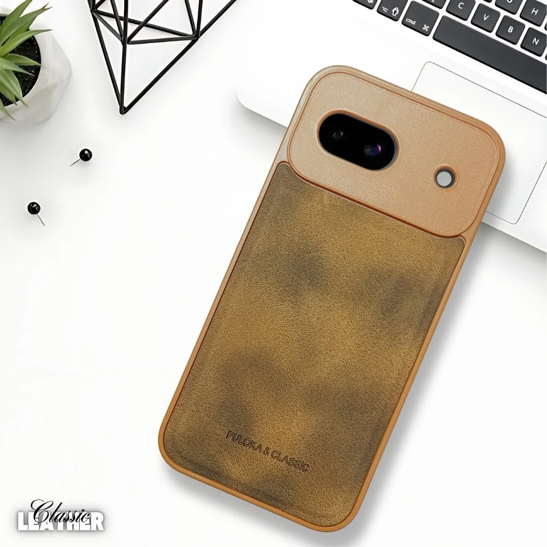 Brown Classic Leather Case for Google Pixel 8A