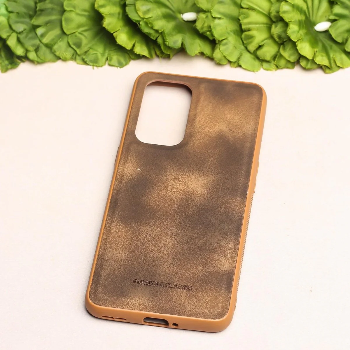 Brown Classic Leather Case for Oneplus 9 - Image 2