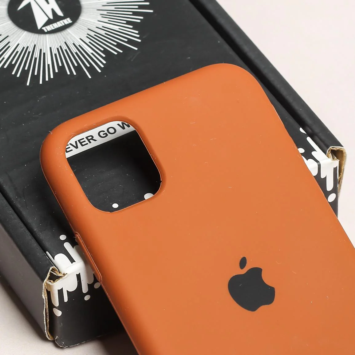 Brown Original Silicone case for Apple iphone 12 - Image 4