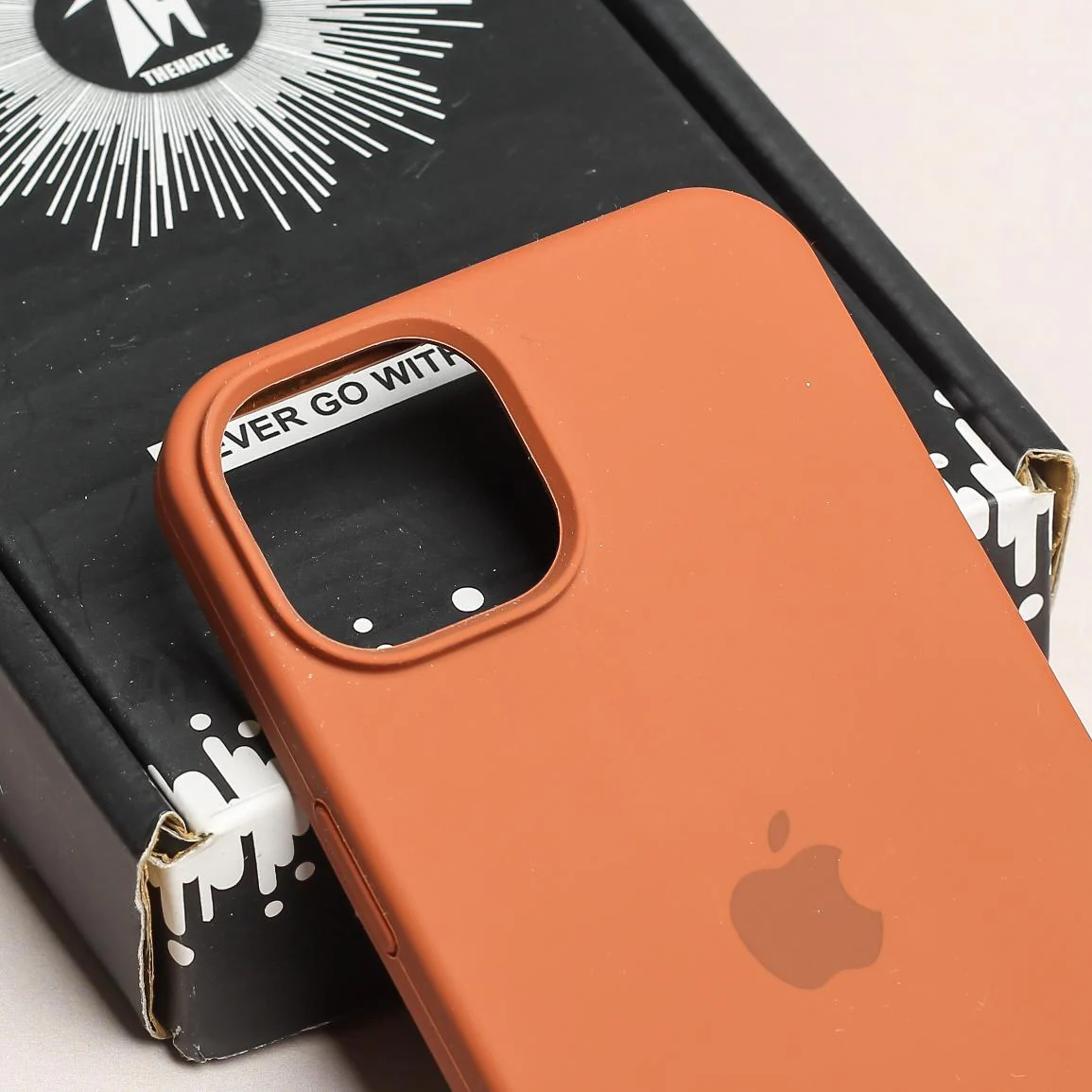 Brown Original Silicone case for Apple iphone 14 Plus - Image 4