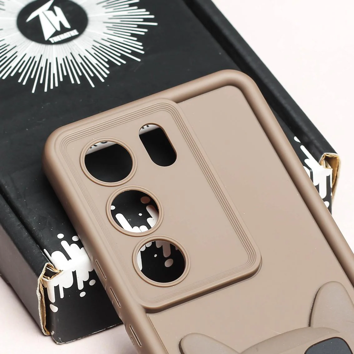 Dark Brown SHOUNENN BULLDOG Silicone case for Vivo V29 - Image 4