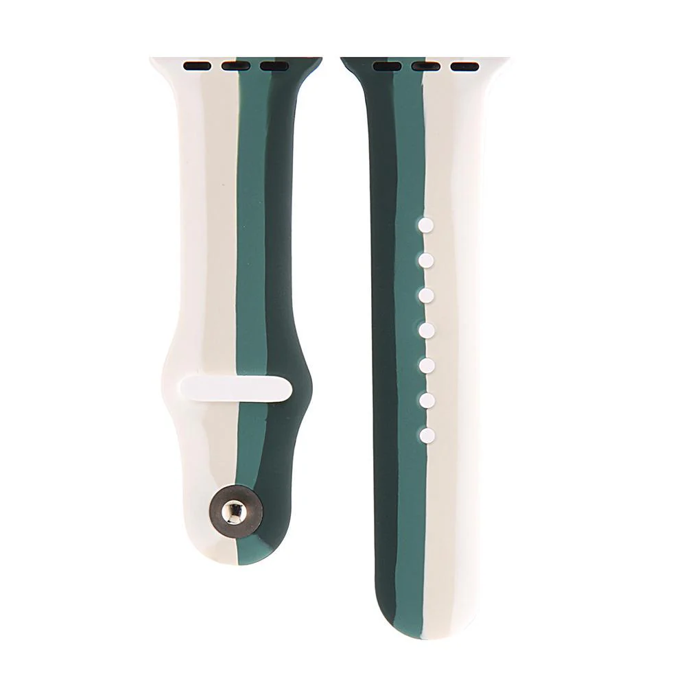 Camouflage Plain Silicone Strap For Watch Series 2 (42mm/44mm/45mm/46mm/49mm)