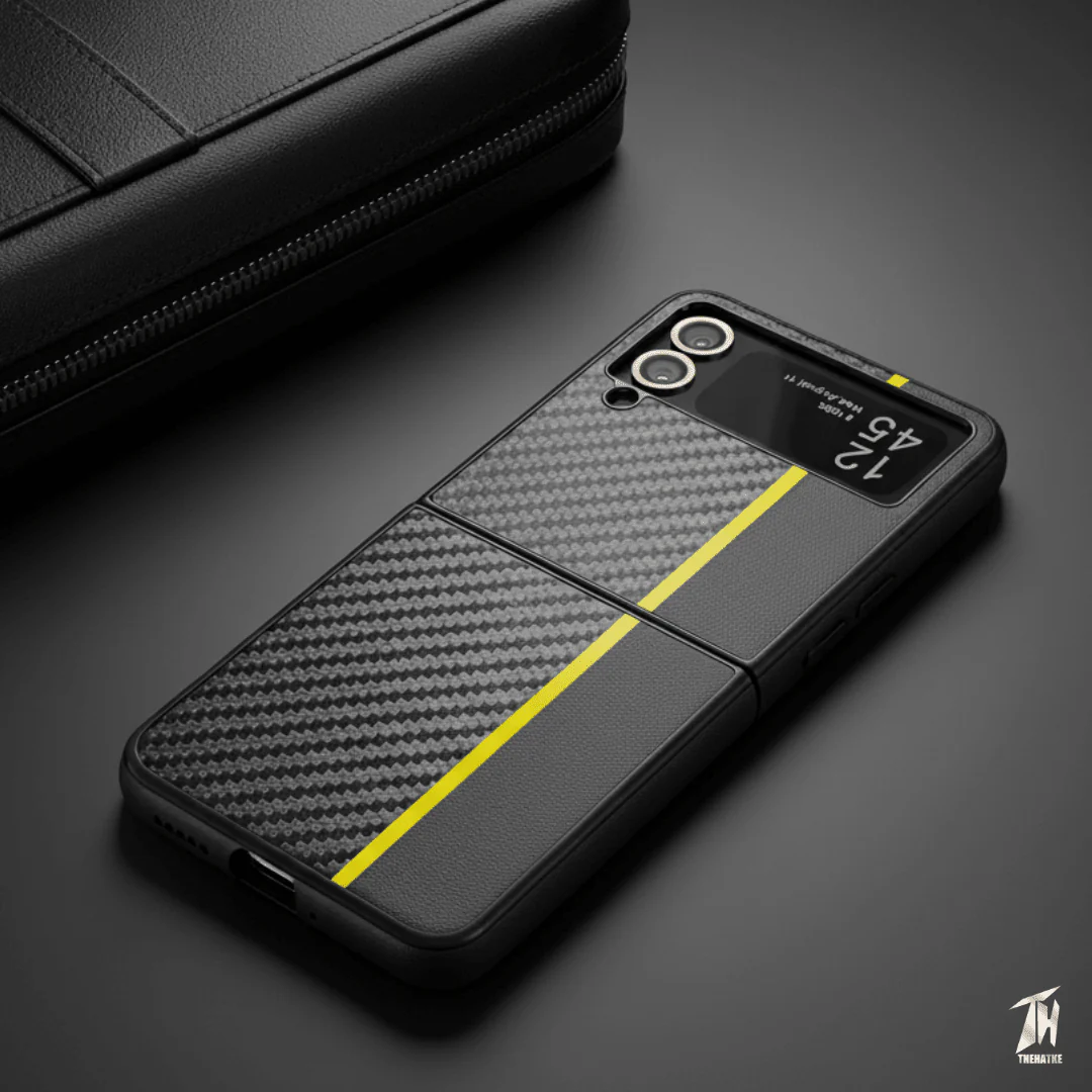 Carbon Yellow Silicone case for Samsung Galaxy Z FLIP 3