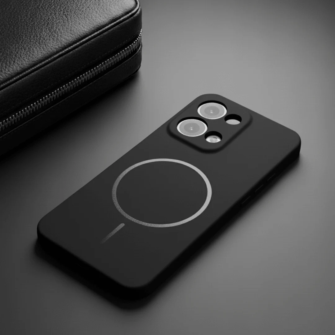 CAVEN Black Silicone case for Oppo Reno 13