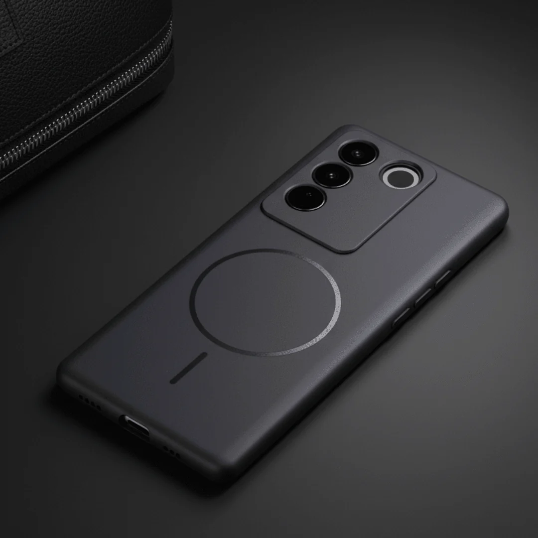 CAVEN Black Silicone case for Vivo V27
