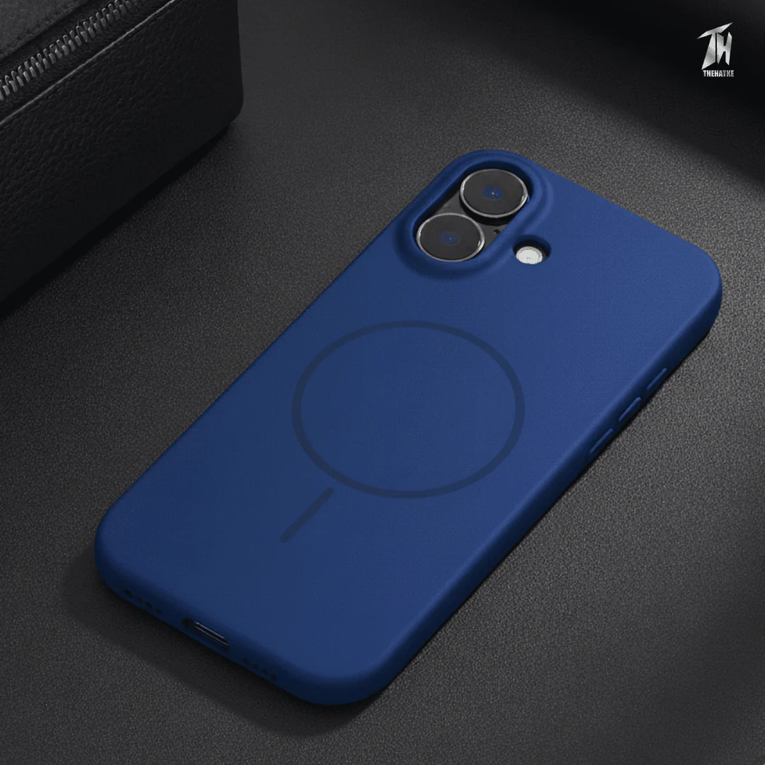 CAVEN Dark Blue Silicone case for Apple iphone 17