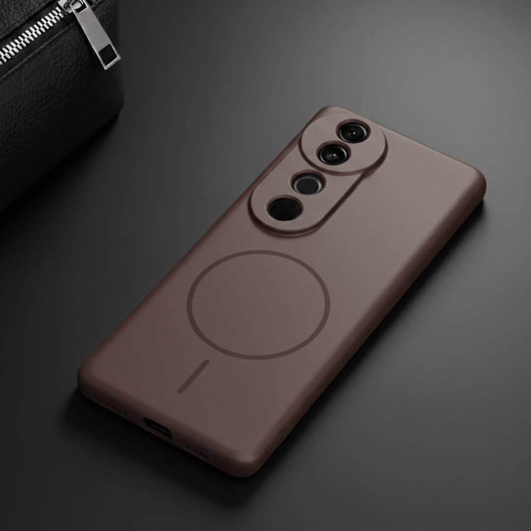 CAVEN Dark Brown Silicone case for Vivo V40