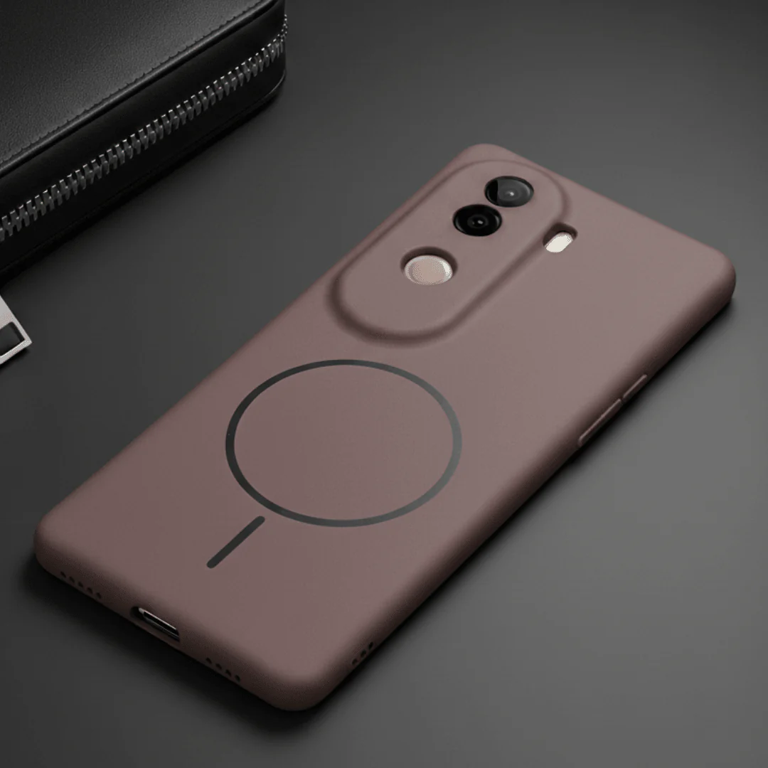 CAVEN Dark Brown Silicone case for Vivo V40e