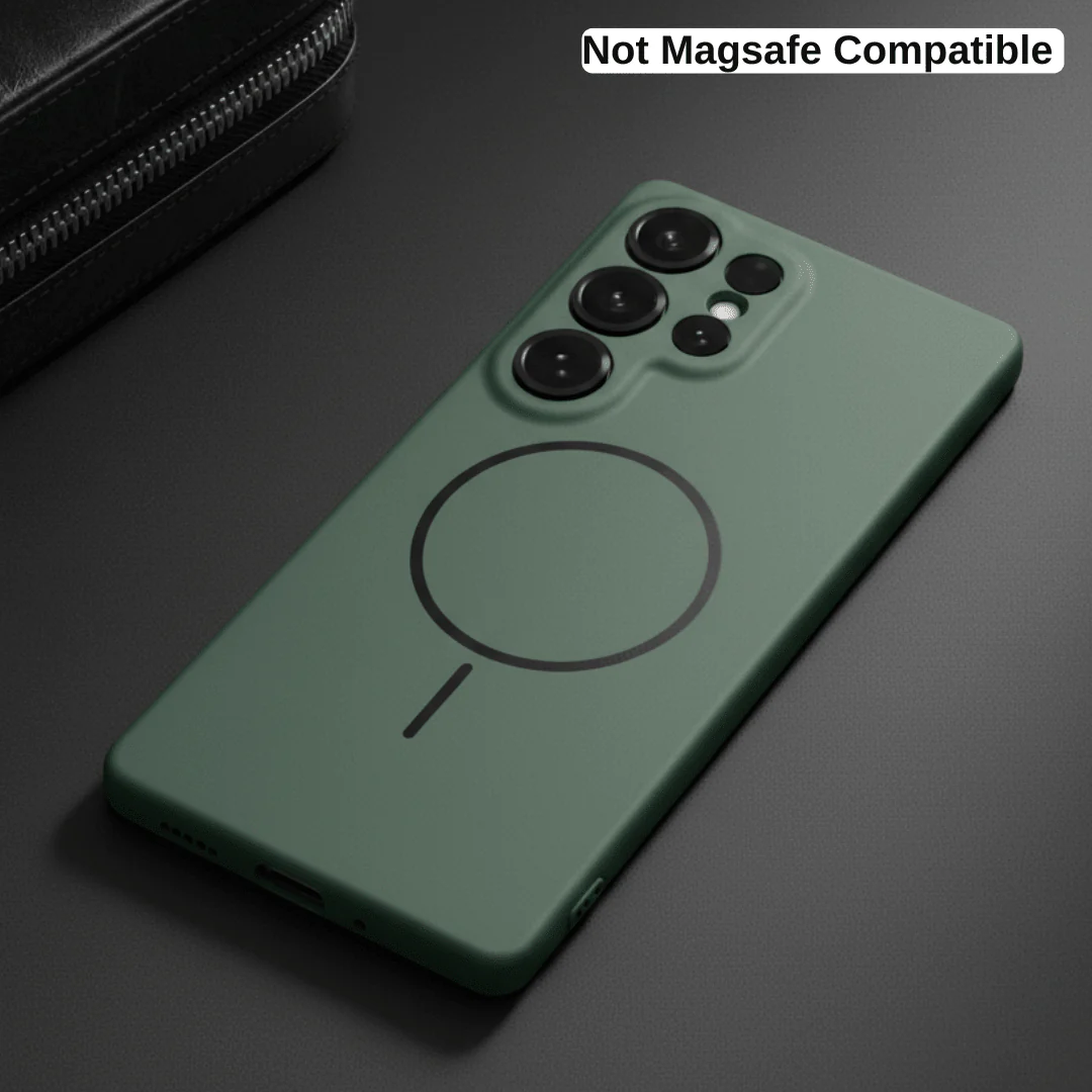 CAVEN Dark Green Silicone case for Samsung S22 Ultra