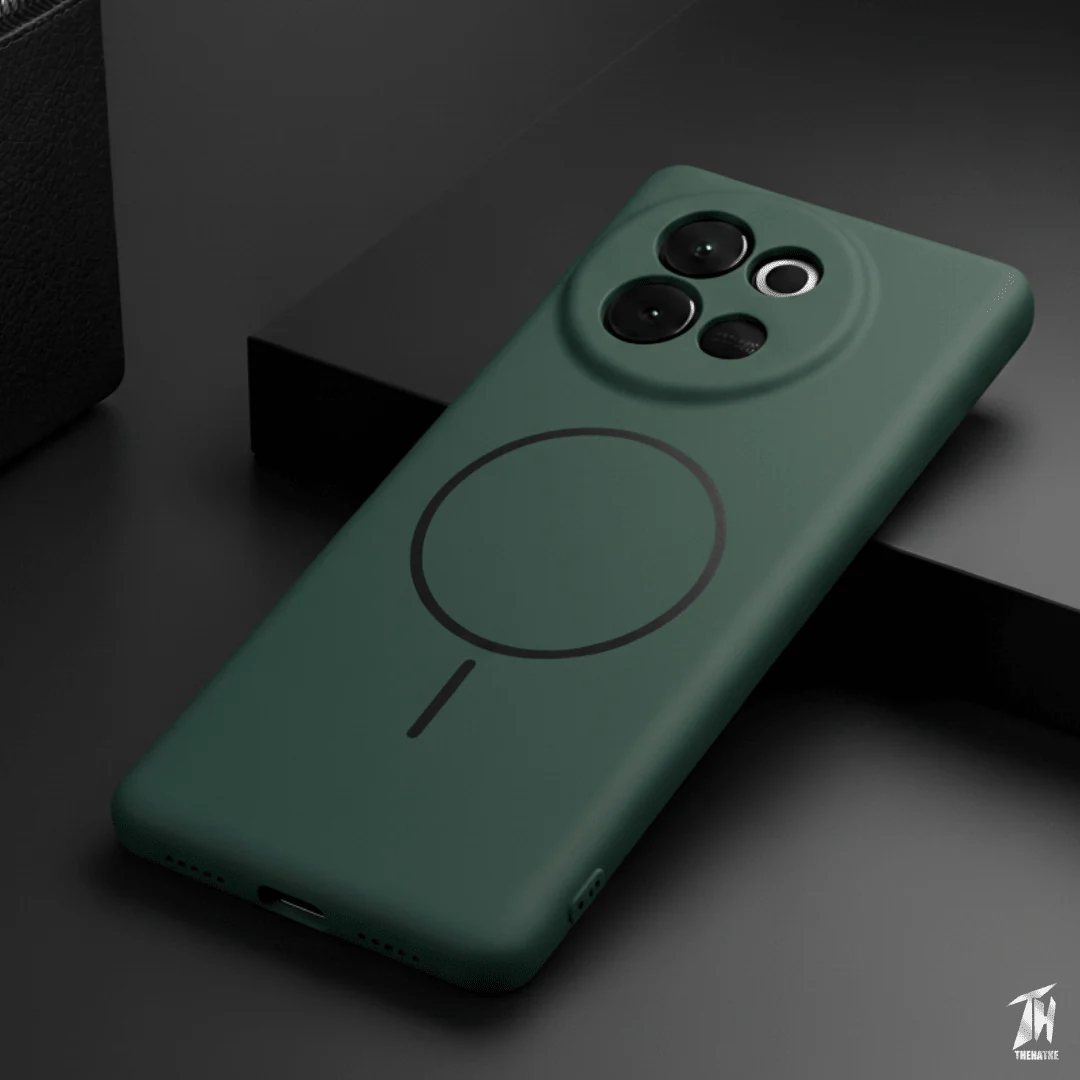 CAVEN Dark Green Silicone case for Vivo V30e