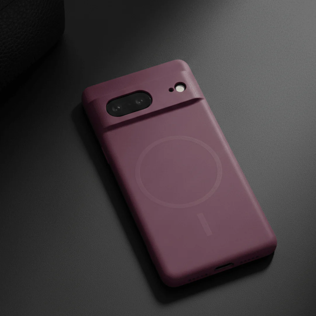 CAVEN Dark Pink Silicone case for Google Pixel 7