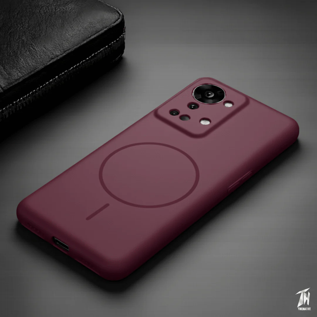 CAVEN Dark Pink Silicone case for Oneplus NORD 2T