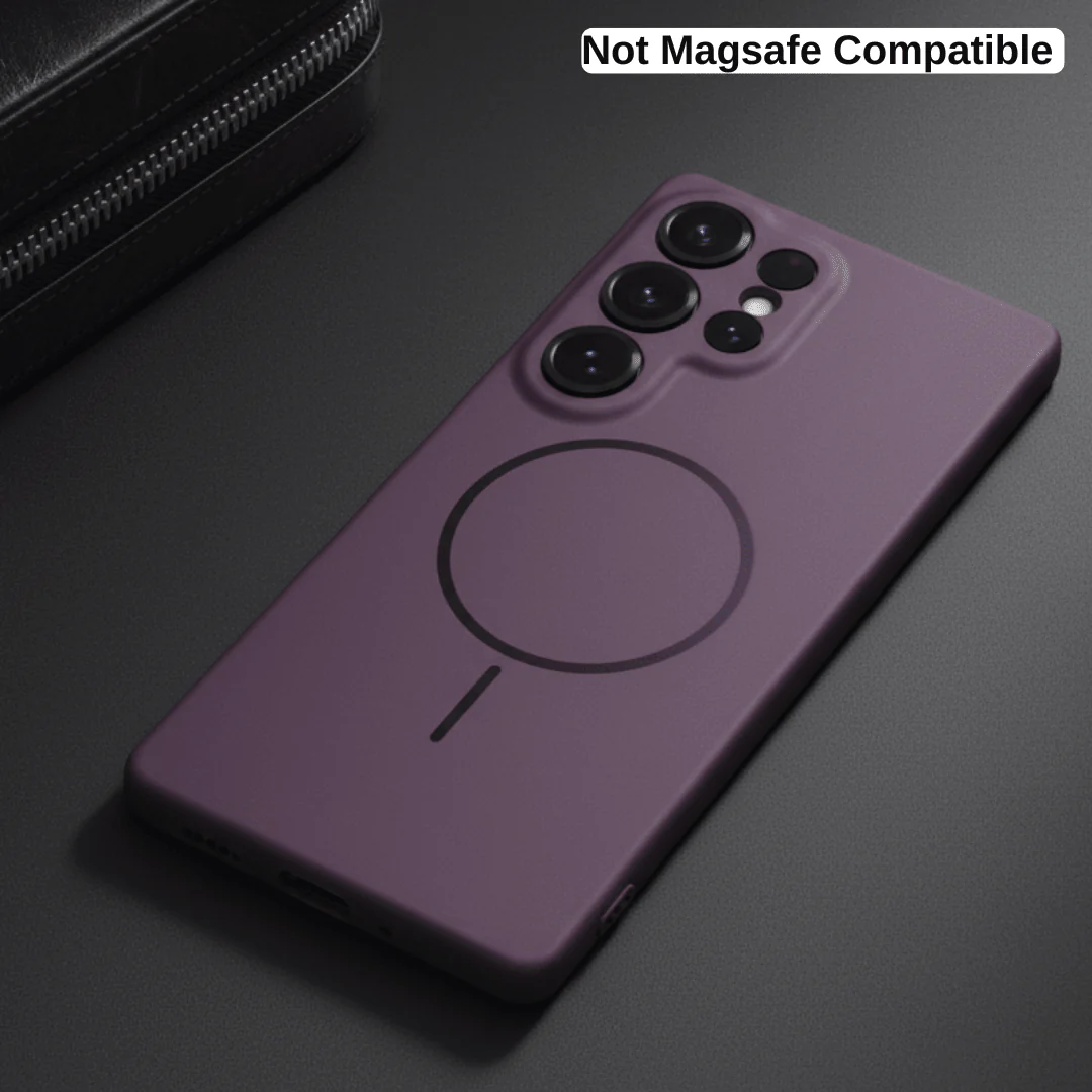 CAVEN Dark Pink Silicone case for Samsung S22 Ultra