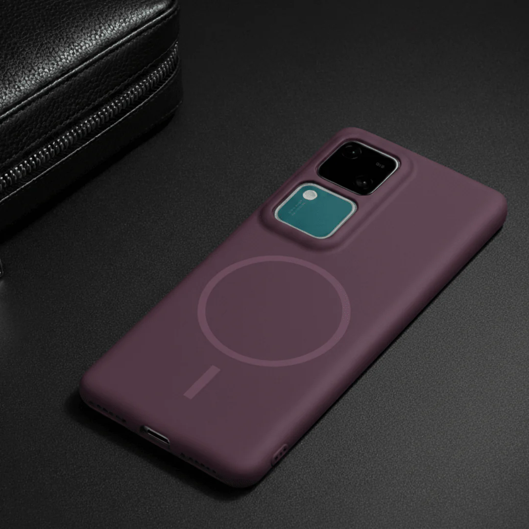 CAVEN Dark Pink Silicone case for Vivo V30