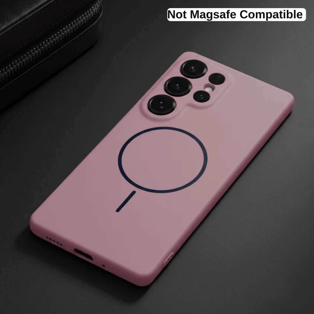 CAVEN Pink Silicone case for Samsung S25 Ultra
