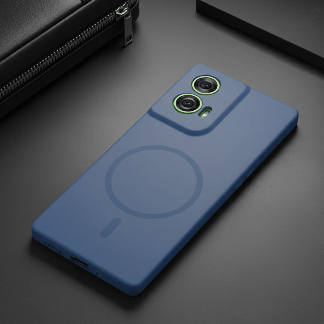 CAVEN Sky Blue Silicone case for Motorola Edge 50 Fusion