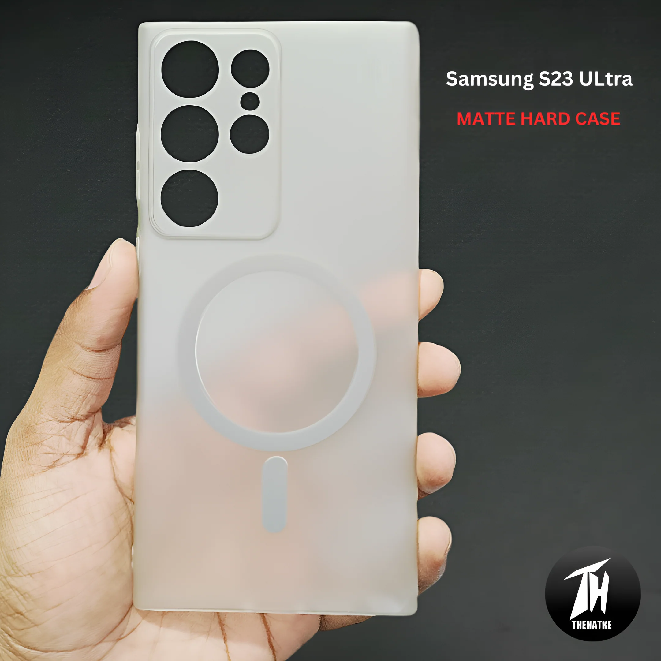 Clayish Paper Matte Magsafe Case for Samsung S22 Ultra