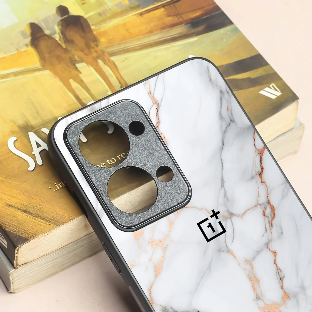 Copper Luxe Marble metal back case for Oneplus Nord 2T - Image 3