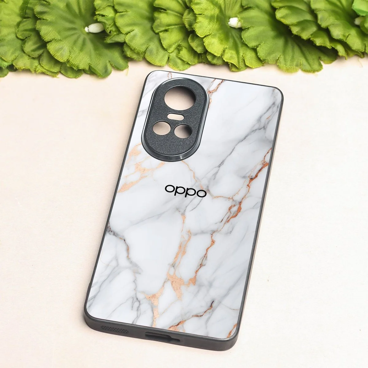 Copper Luxe Marble metal back case for Oppo Reno 10 - Image 2