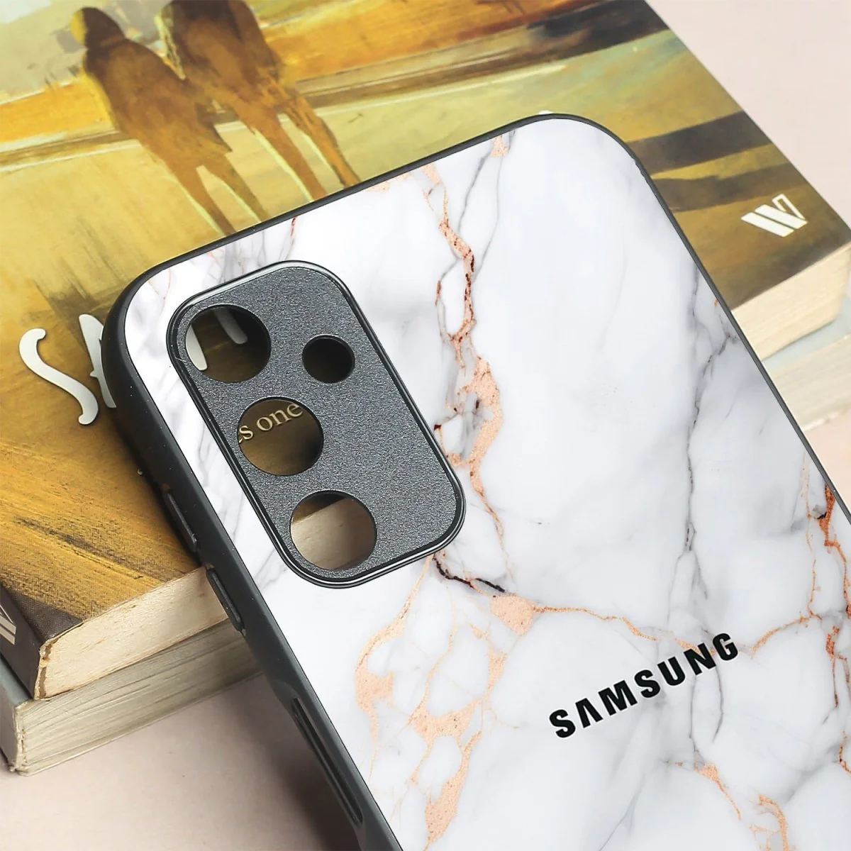 Copper Luxe Marble metal back case for Samsung A14 - Image 3