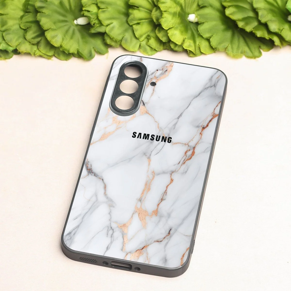 Copper Luxe Marble metal back case for Samsung A55 - Image 2