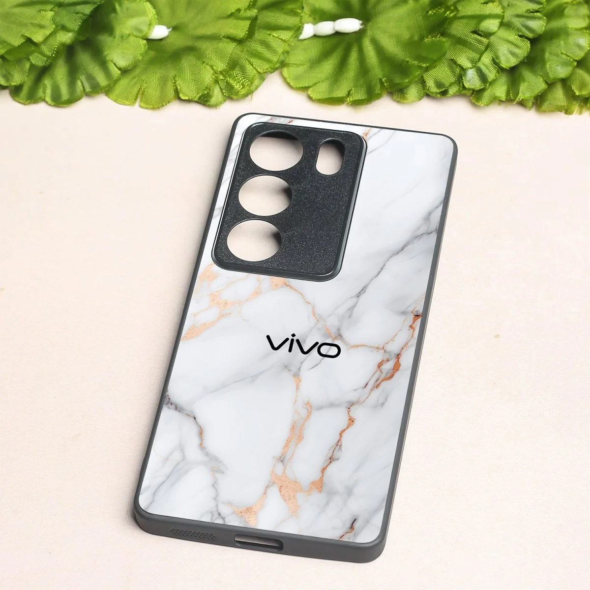 Copper Luxe Marble metal back case for Vivo V29 - Image 2