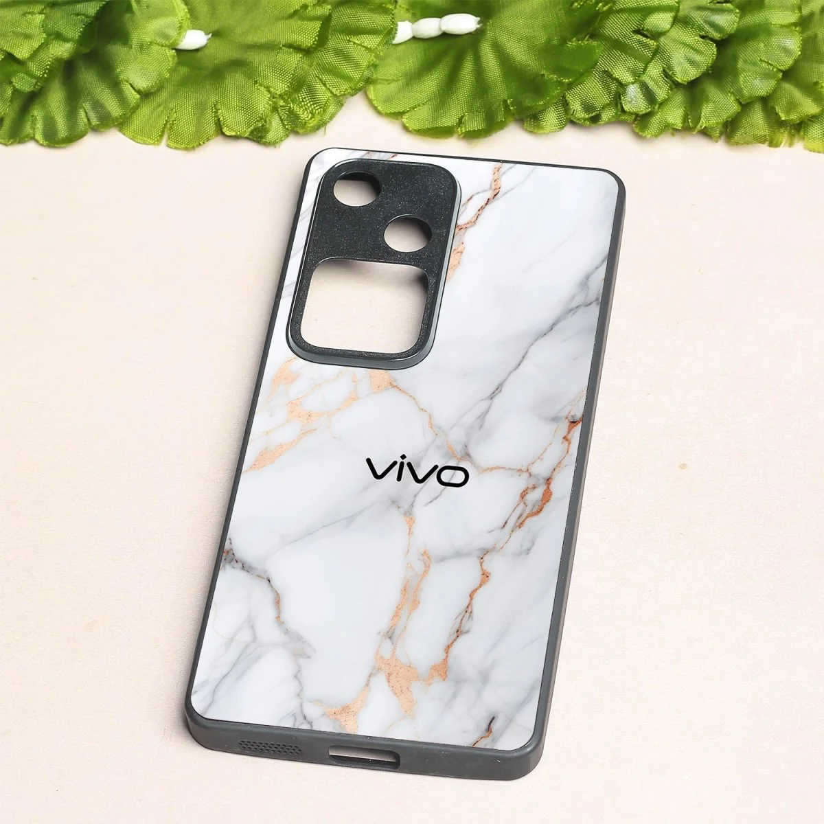 Copper Luxe Marble metal back case for Vivo V30 - Image 2