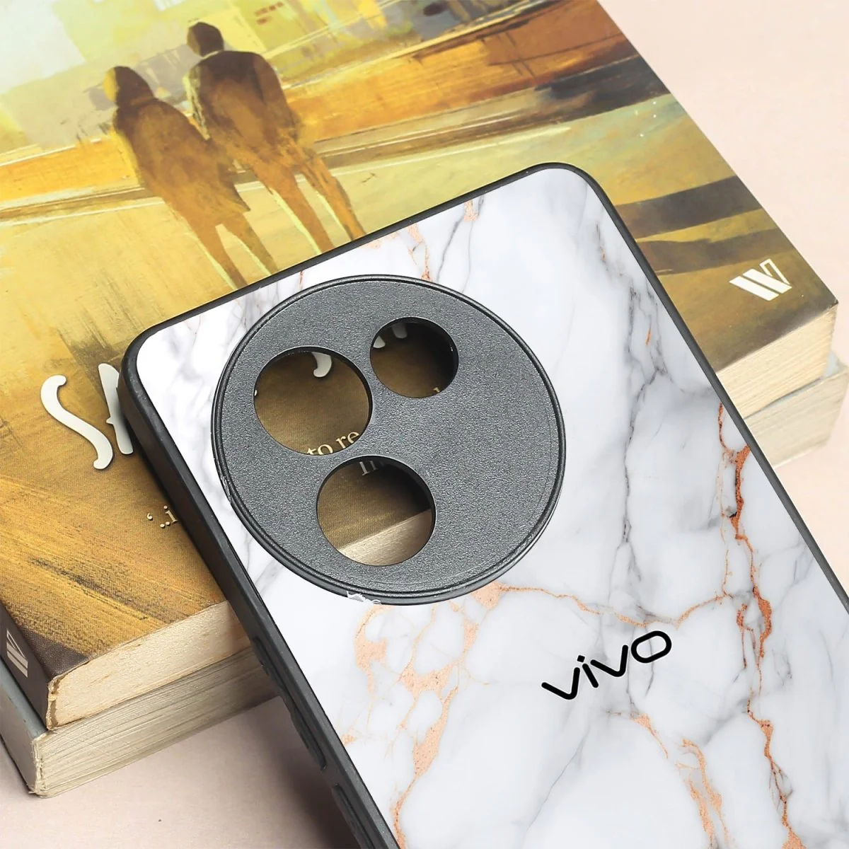 Copper Luxe Marble metal back case for Vivo V30e - Image 3