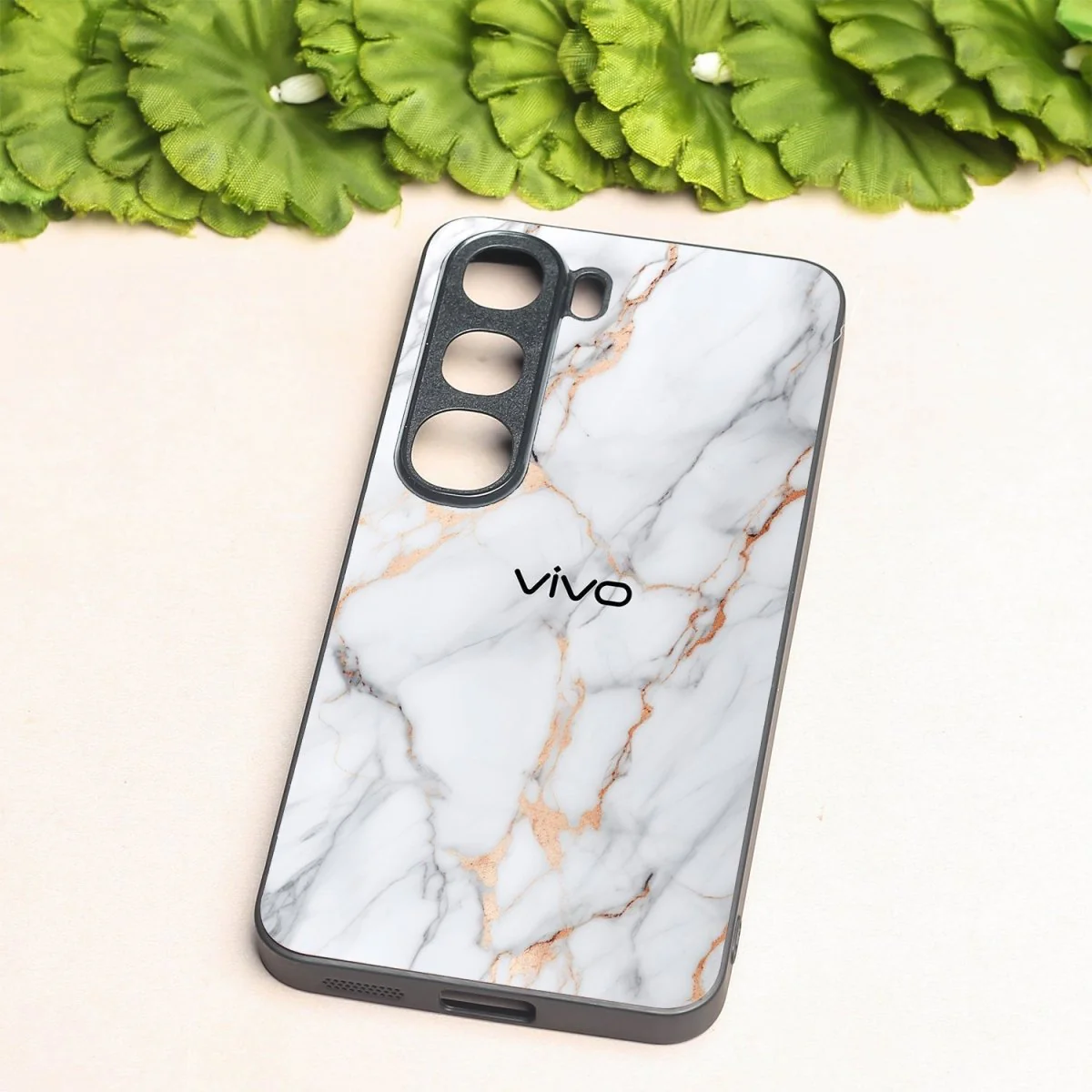 Copper Luxe Marble metal back case for Vivo Y300 - Image 2