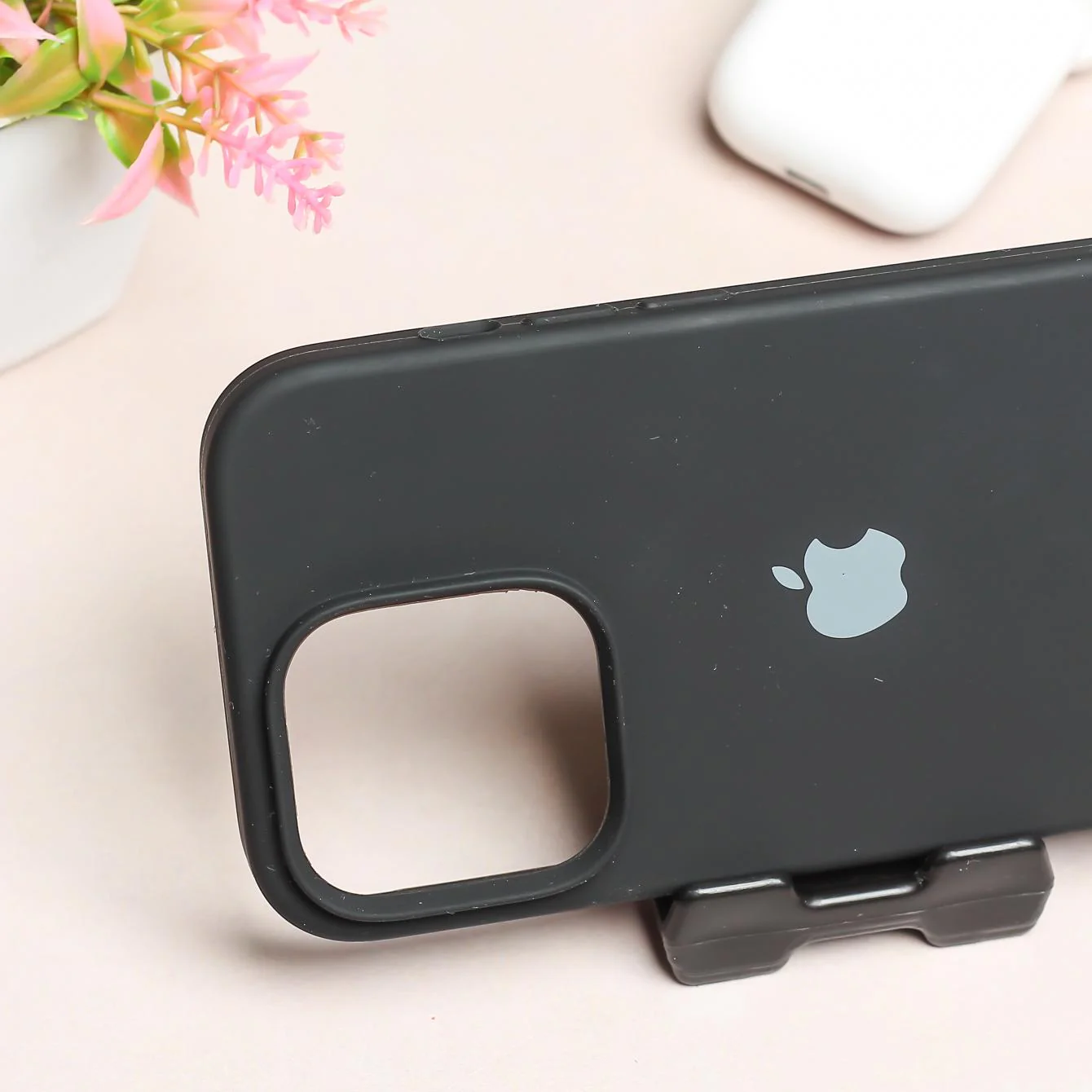 Black Original Silicone case for Apple iphone 15 Pro Max - Image 3