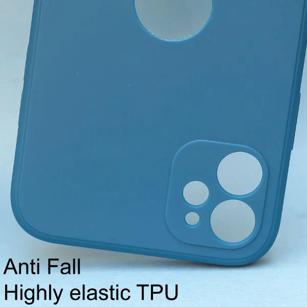 Cosmic Blue Logo Cut Candy Silicone Case for Apple Iphone 11 - Image 2