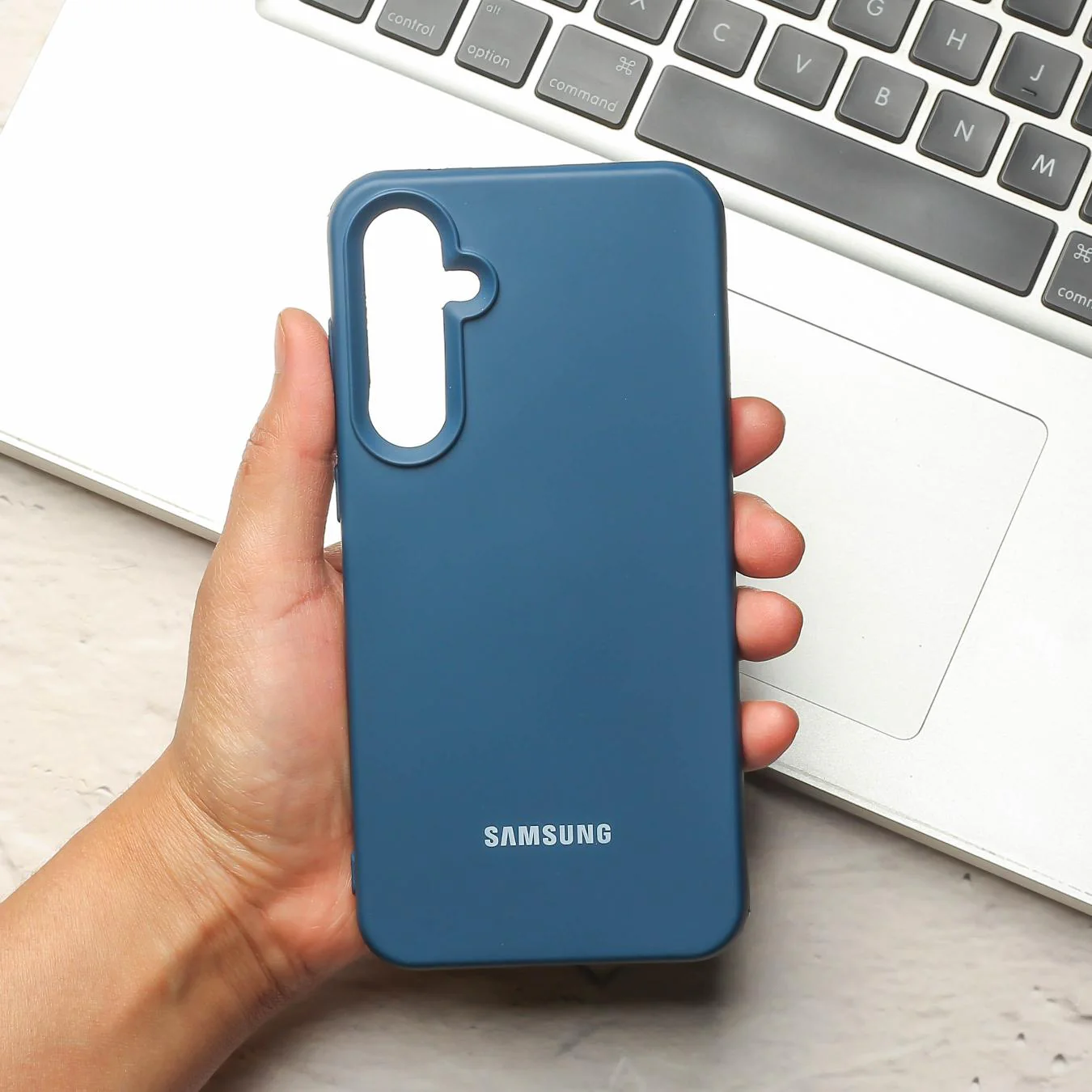 Cosmic Blue Original Silicone case for Samsung S23 FE