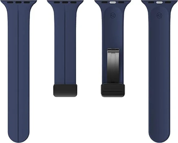 Dark Blue Magnetic Clasp Adjustable Strap For Apple Watch SERIES 2 (42mm/44mm/45mm/46mm/49mm) - Image 3
