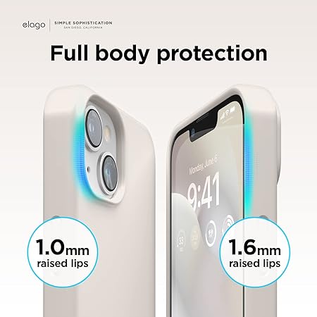 Cream Original Silicone case for Apple iphone 14 Plus - Image 4