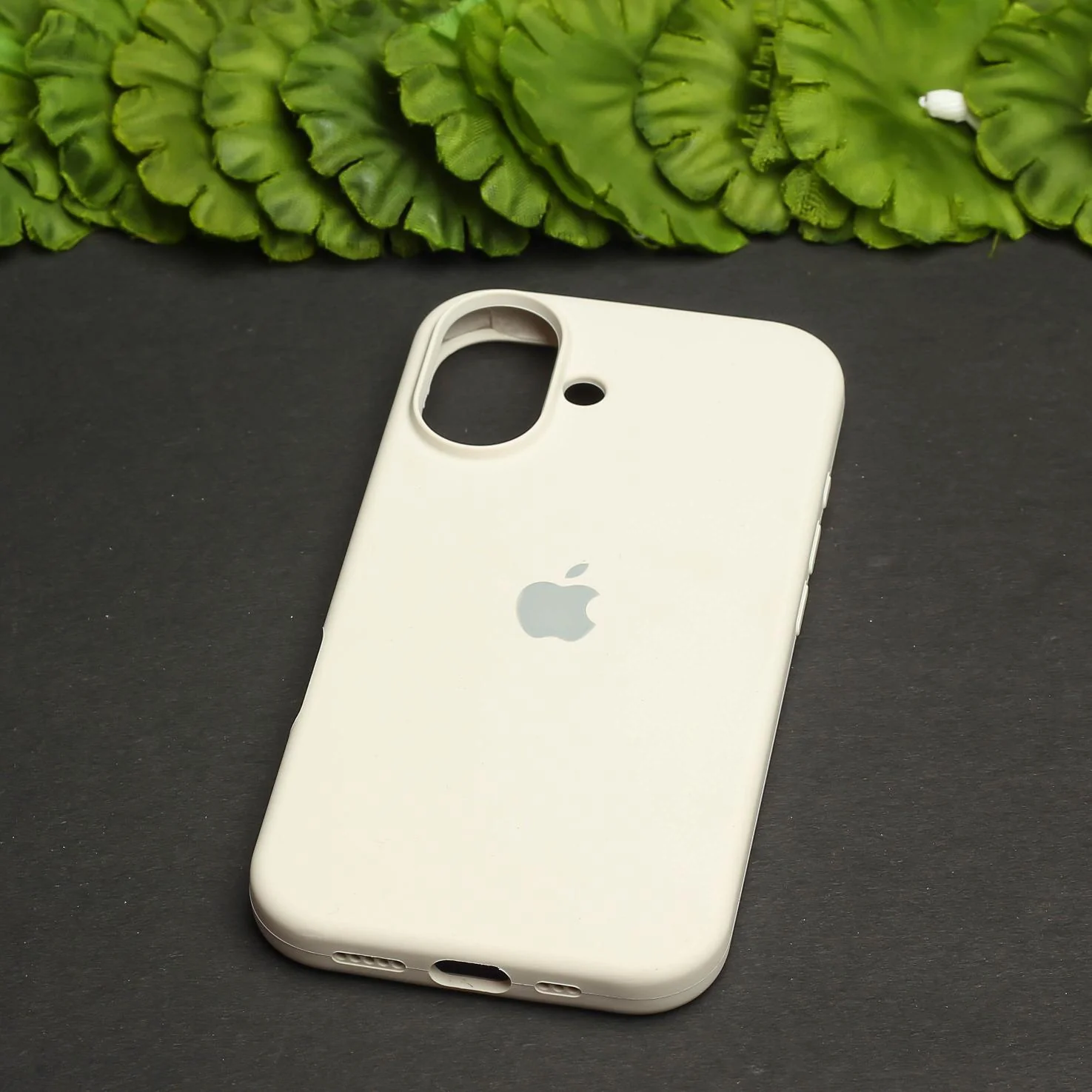 Cream Original Silicone case for Apple iphone 16 - Image 2