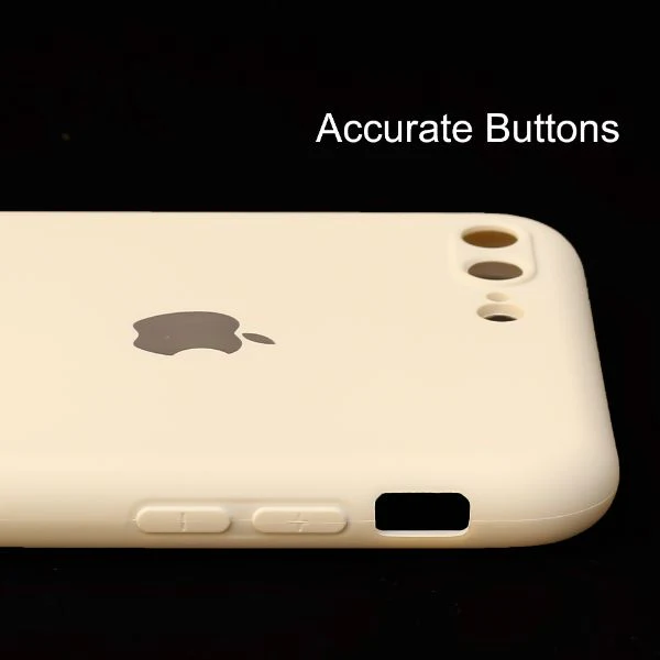 Cream Camera Original Silicone case for Apple iphone 7 Plus - Image 3