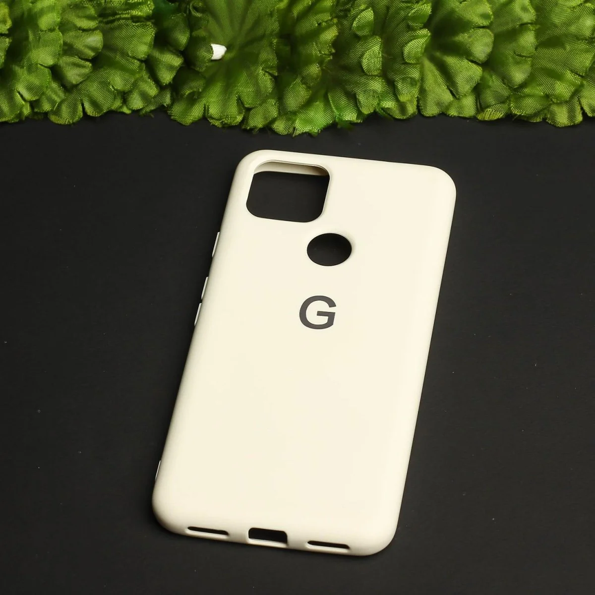 Cream Original Silicone case for Google Pixel 5A - Image 2