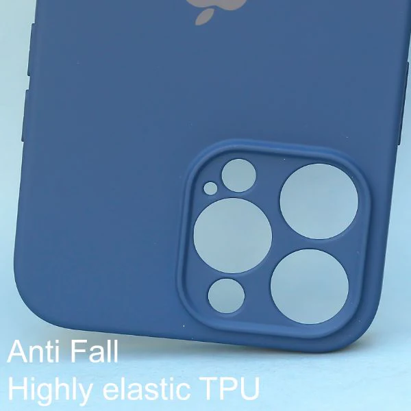 Dark Blue Camera Original Silicone case for Apple iphone 13 Pro Max - Image 2