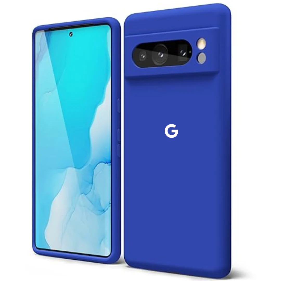 Dark Blue Camera Original Silicone case for Google Pixel 8 Pro