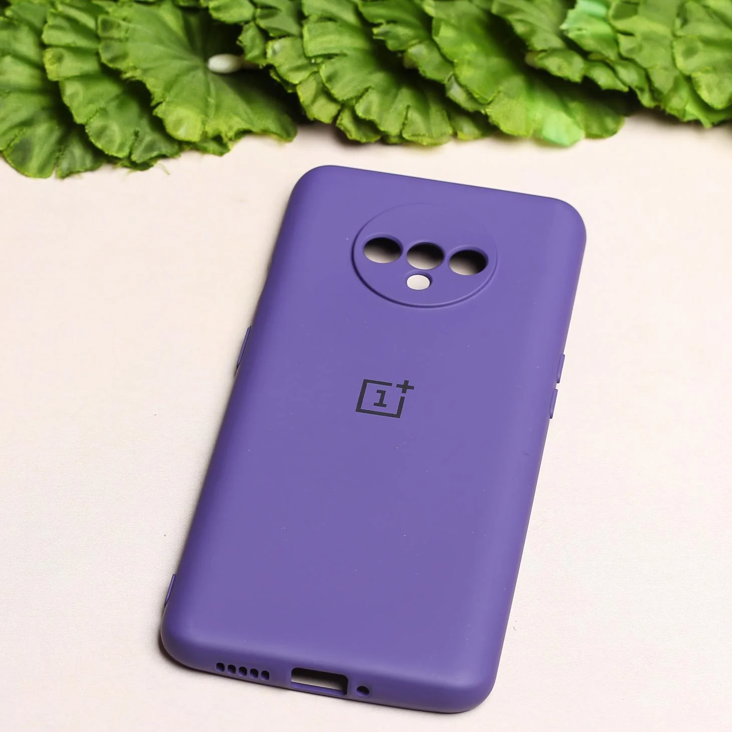 Deep Purple Camera Original Silicone Case for Oneplus 7T - Image 2