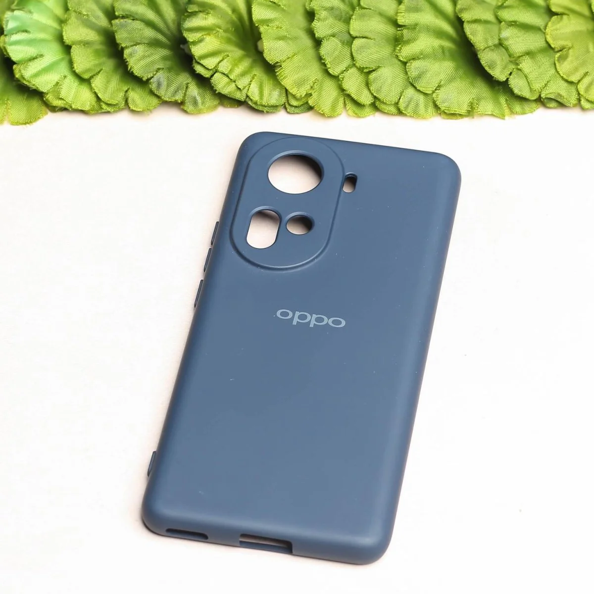 Dark Blue Camera Original Silicone case for Oppo Reno 11 - Image 2