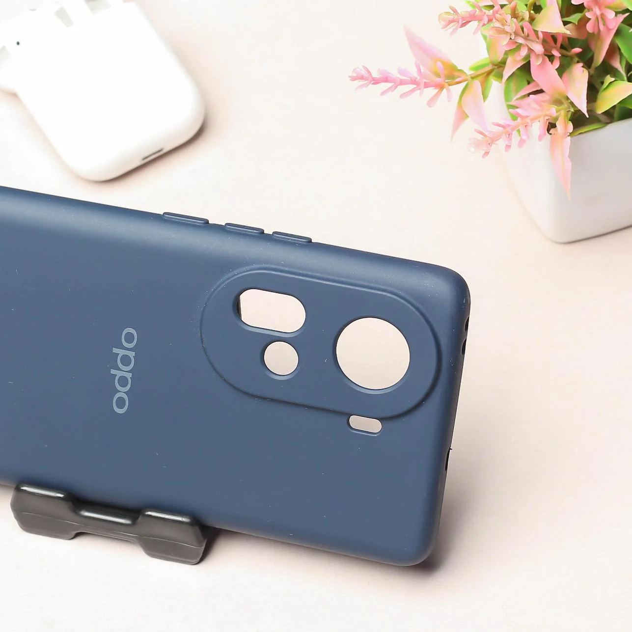 Dark Blue Camera Original Silicone case for Oppo Reno 11 - Image 3