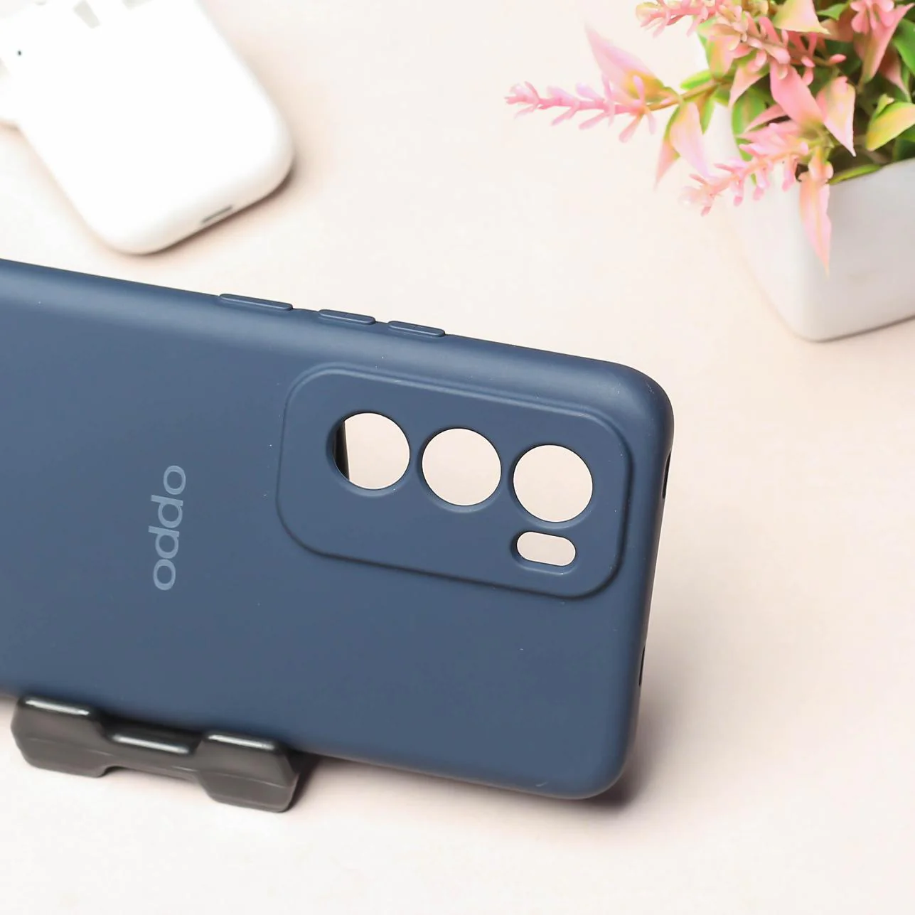 Dark Blue Camera Original Silicone case for Oppo Reno 12 - Image 3